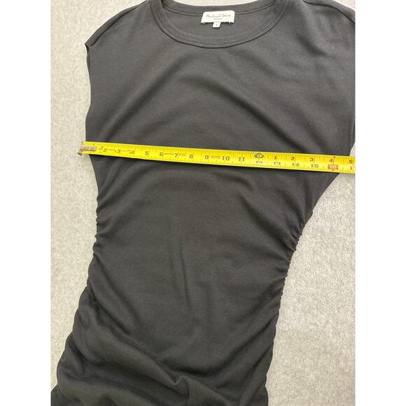 Michael Stars “Ricci” Power Shoulder Stretch Cotton Blend Rib Dress –Size Small - Picture 6 of 8